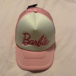 Barbie Pink and White Girls Hat